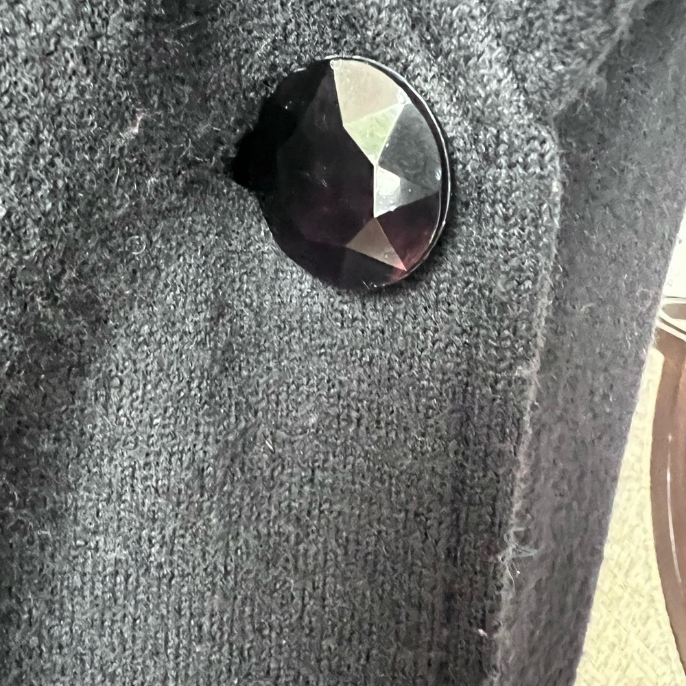 Elegant Black Women's Coat size M - Picture 2 of 9